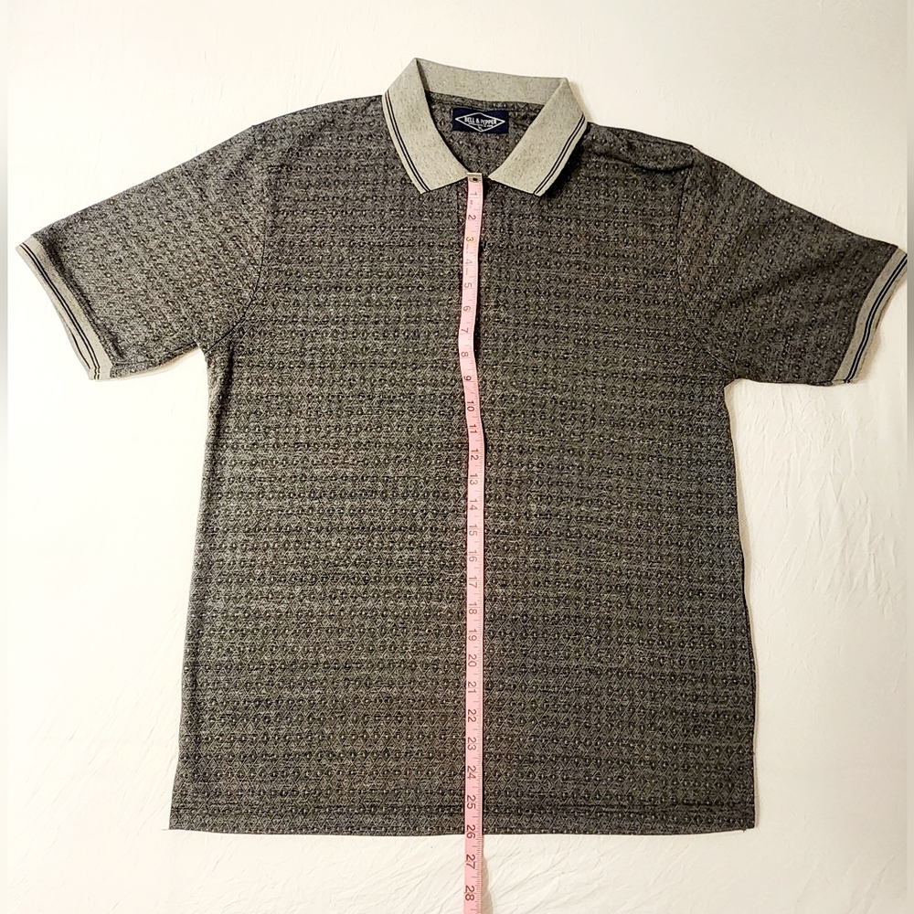 Men's Bell & Pepper Polo Tan/Black Patter